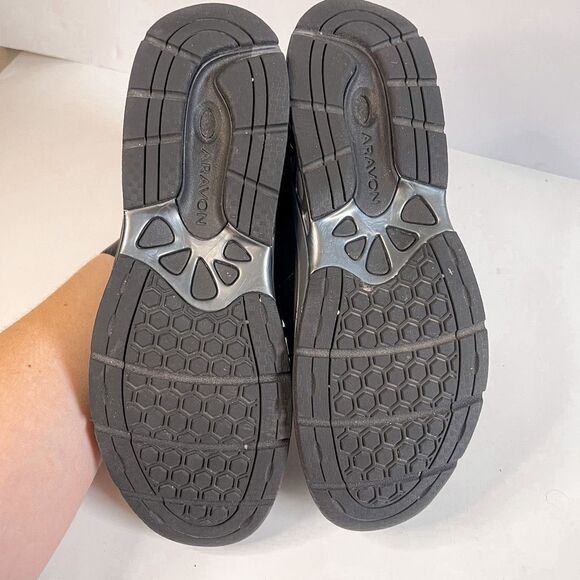 Aravon Pyper Ubal Black Sneakers Size 9.5 - Picture 6 of 9